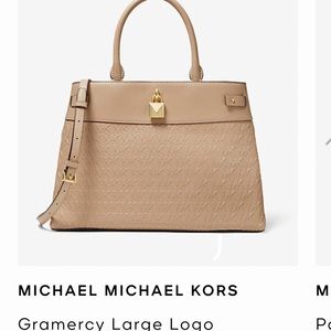 MICHAEL KORS GRAMERCY LARGE SATCHEL BAG